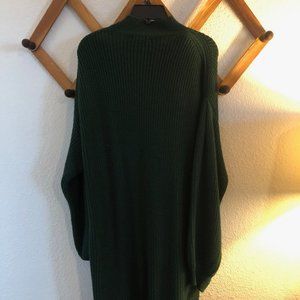 Forest Green Oversized Sweater Dress